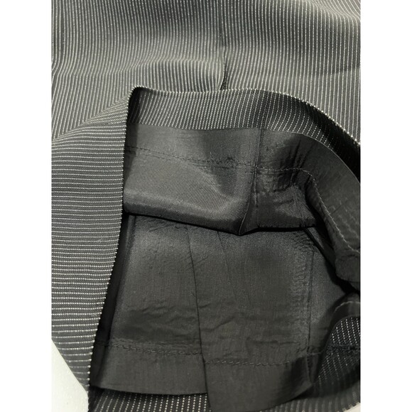 Ann Taylor Women's Margo Dress Pants Black White Pinstripe Virgin Wool Size 10 - Picture 4 of 12